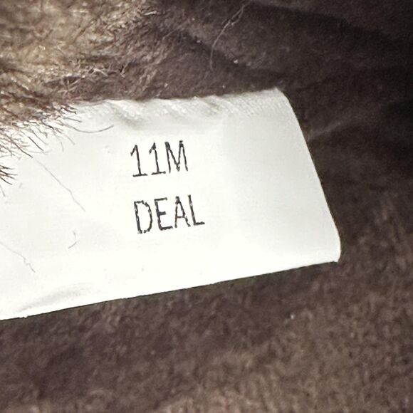 Khombu Boots Womens Size 11 Brown Gray Faux Fur Tall Lace Up Snow Duck Winter - Picture 12 of 13